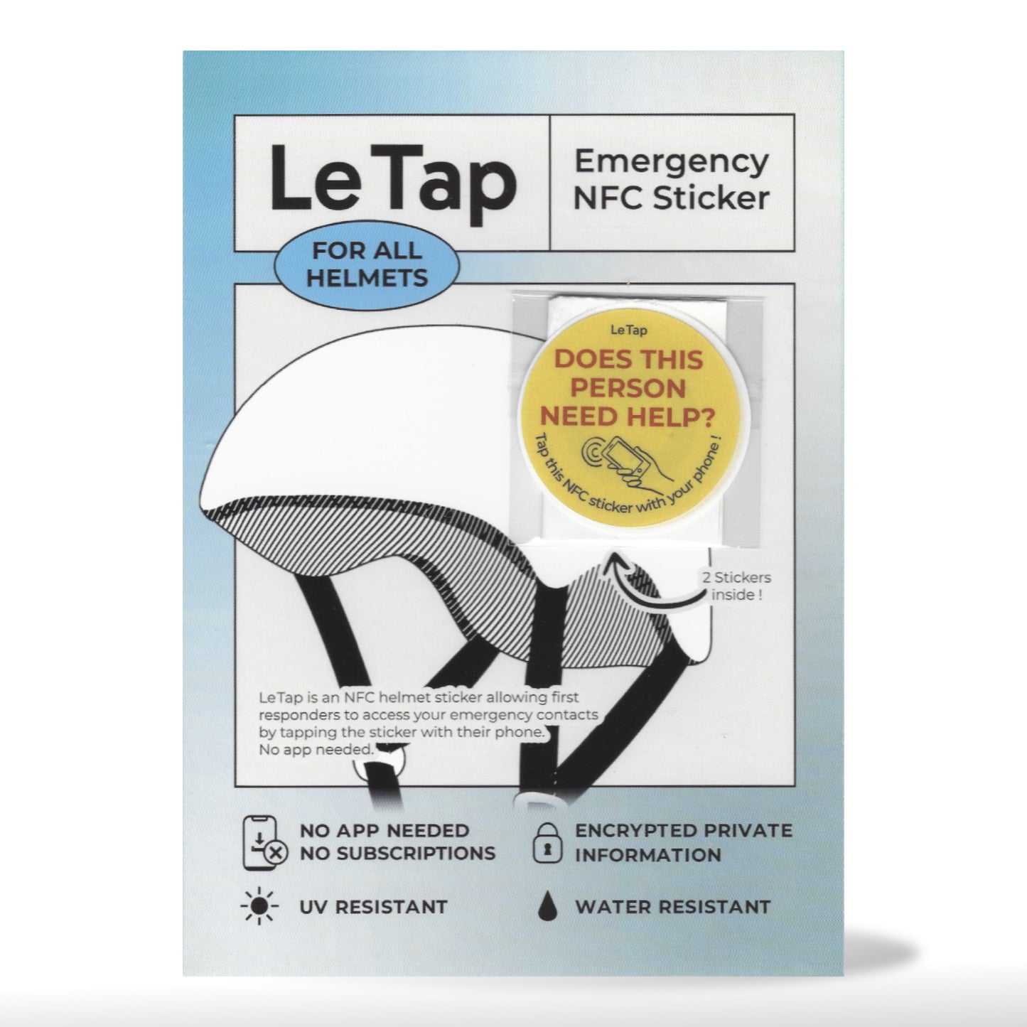 Le Tap Pack (2 stickers)